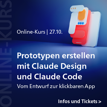 Prototypen erstellen mit Claude Design und Claude Code – Online-Kurs am 27. Oktober