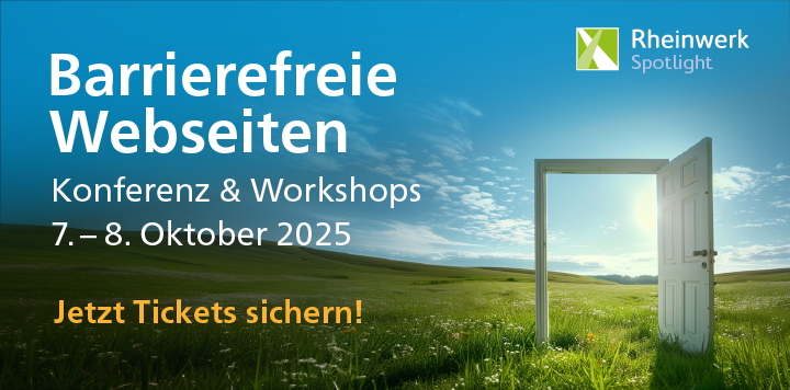 Barrierefreie Webseiten – Online-Konferenz & Workshops, 7. bis 8. Oktober 2025. Jetzt Tickets sichern!
