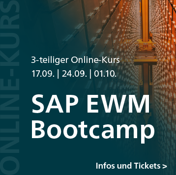 SAP EWM Bootcamp: 3-teiliger Online-Kurs ab 17. September