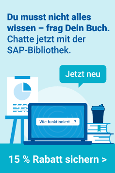 Das SAP-PRESS-Abo mit "Frag Dein Buch"-Funktion – 15 % Rabatt sichern!