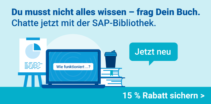 Das SAP-PRESS-Abo mit "Frag Dein Buch"-Funktion – 15 % Rabatt sichern!