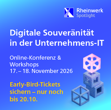 Digitale Souveränität in der Unternehmens-IT: Online-Konferenz und Workshops, 17. und 18. November 2026. Jetzt Early-Bird-Tickets sichern!