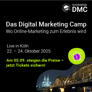 Rheinwerk Digital Marketing Camp, 22. bis 24. Oktober 2025, live in Köln