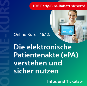 Die elektronische Patientenakte (ePA) verstehen und sicher nutzen – Online-Kurs am 16. Dezember