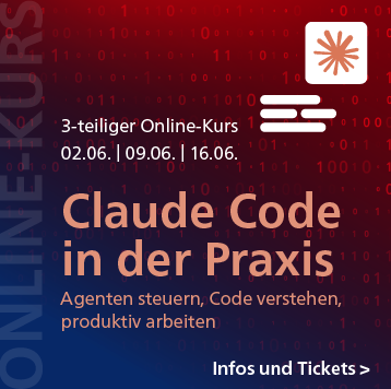 Claude Code in der Praxis: 3-teiliger Online-Kurs ab 2. Juni