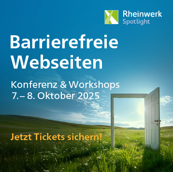 Barrierefreie Webseiten – Online-Konferenz & Workshops, 7. bis 8. Oktober 2025. Jetzt Tickets sichern!