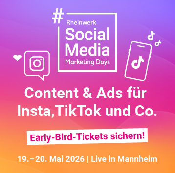 Social Media Marketing Days, Konferenz und Workshops am 19. und 20. Mai in Mannheim. Jetzt Early-Bird-Tickets sichern!