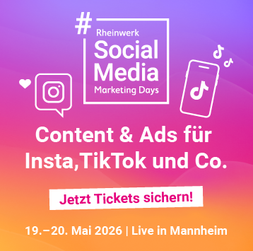 Social Media Marketing Days: Konferenz und Workshops am 19. und 20. Mai in Mannheim. Jetzt Tickets sichern!