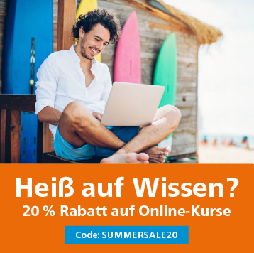 20 % Rabatt auf Online-Kurse – jetzt Rabatt sichern!