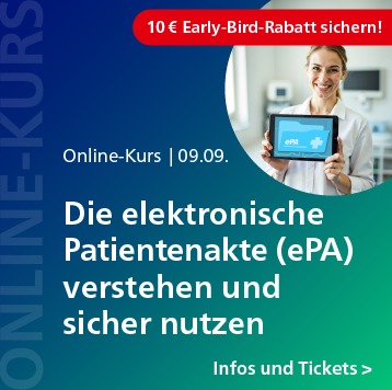 Die elektronische Patientenakte (ePA) verstehen und sicher nutzen – Online-Kurs am 9. September