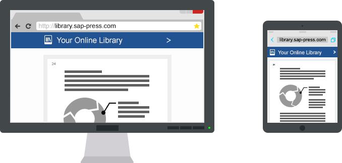 You can read your books via your personally designed library from any PC or tablet