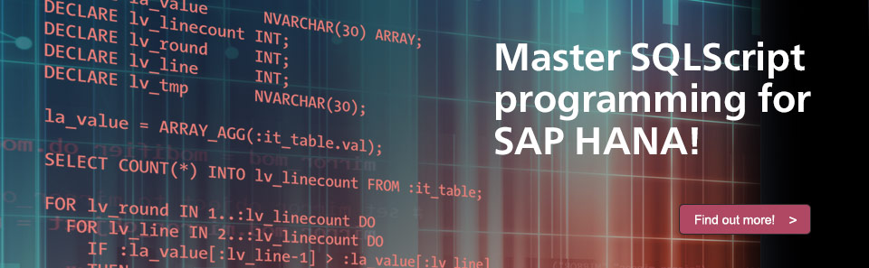 SQLScript for SAP HANA