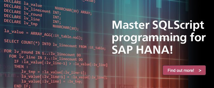SQLScript for SAP HANA