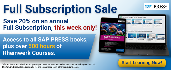 20% off annual Full Subscriptions!