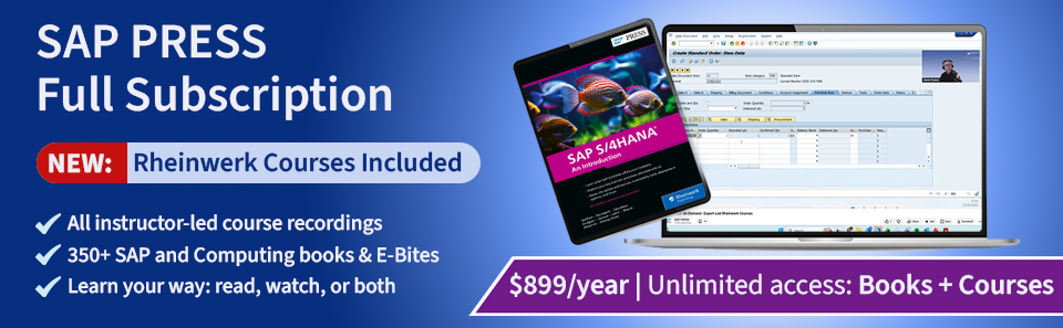 NEW: SAP PRESS Subscription