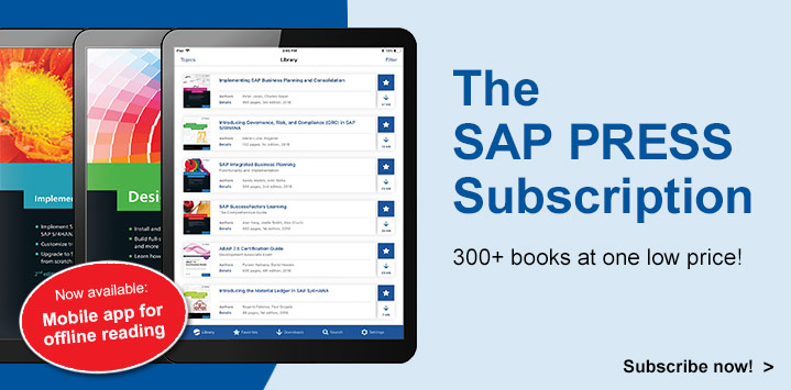 SAP PRESS Subscription l SAP PRESS Books and E-Books