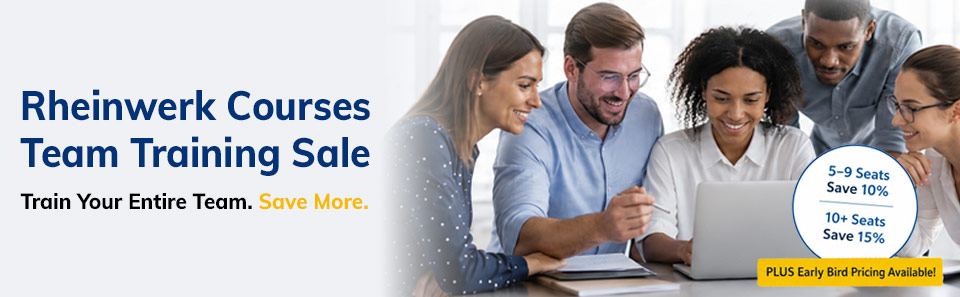 Rheinwerk Courses Team Sale!