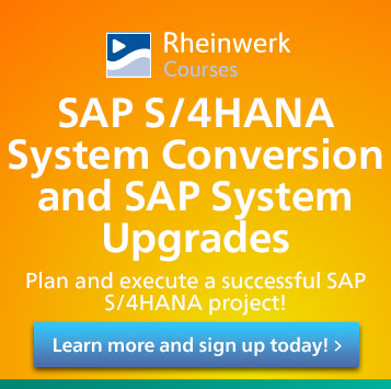 SAP S/4HANA System Conversion and SAP System Upgrades Online Course