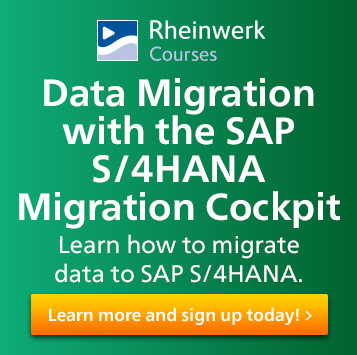 Data Migration with the SAP S/4HANA Migration Cockpit Online Course