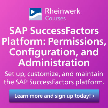 SAP SuccessFactors Platform: Permissions, Configuration, and Administration Online Course