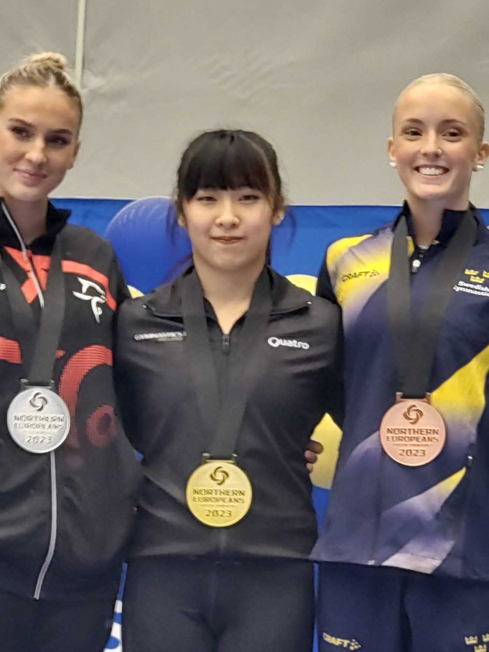 Gymnastics Ireland Gold on Beam for Russell at the 2023 Northern…