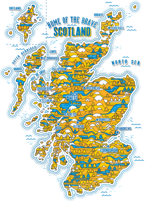 map of scotland