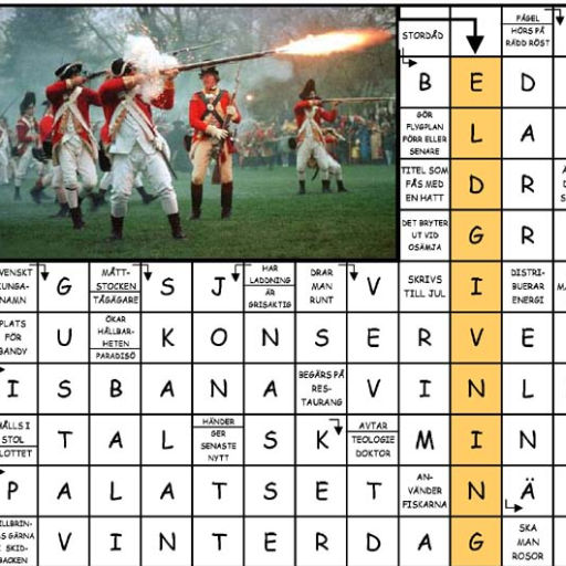 Korsordscafé på Dalabergs bibliotek