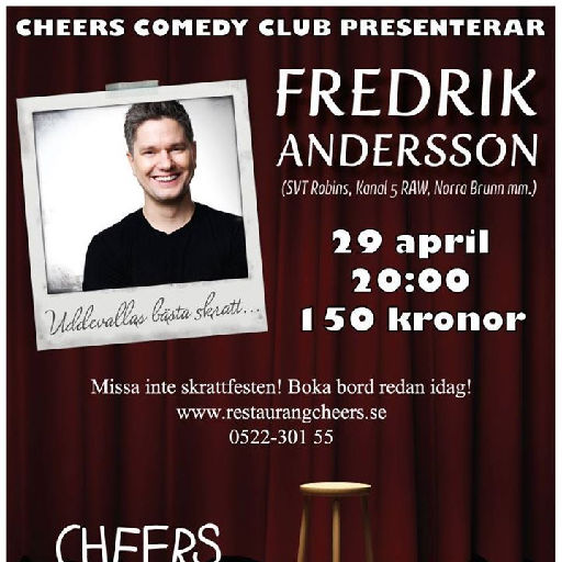 Cheers Comedy Club med Fredrik Andersson