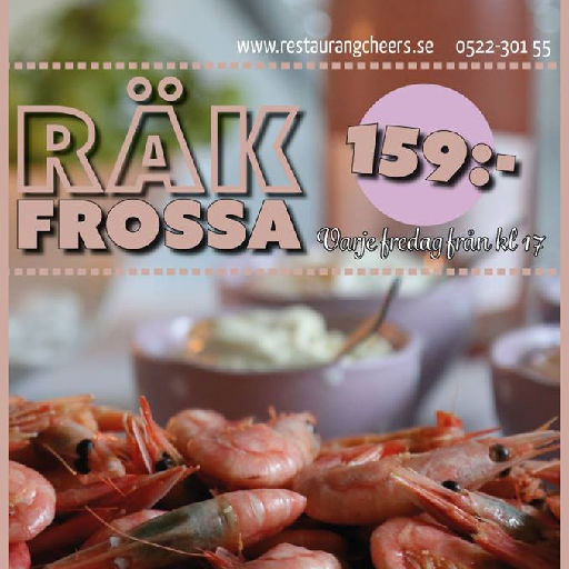 Räkafrossa på Restaurang Cheers