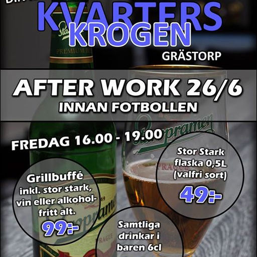 After Work innan fotbollen på Kvarterskrogen