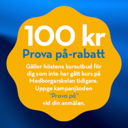 Prova på rabatt Medborgarskolan