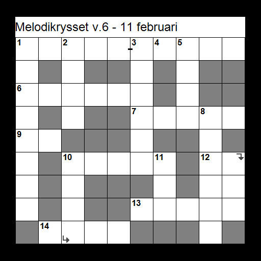 Melodikrysset på biblioteket