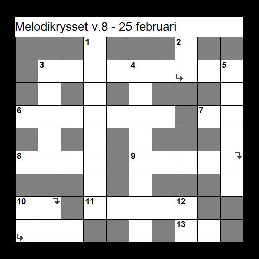 Melodikrysset på biblioteket