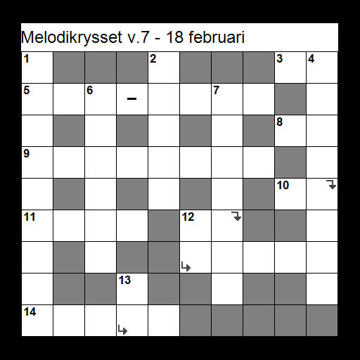 Melodikrysset på biblioteket