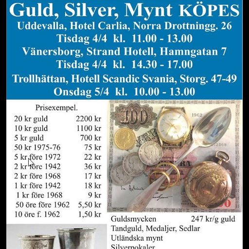 Guld- och  Silvermynt köpes