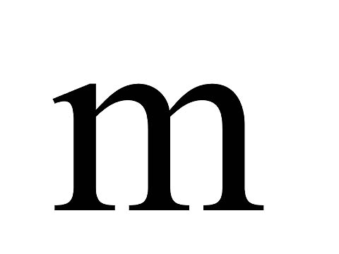 m