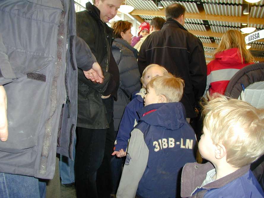 Det är kö för att komma in.