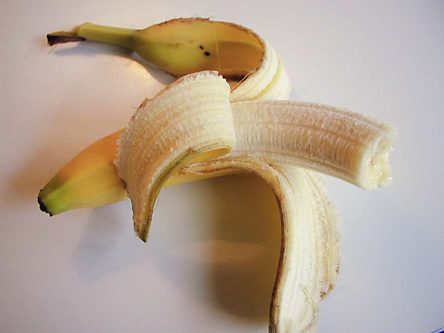 Bananen är gul.