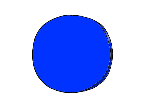 Jag tänker på en cirkel.