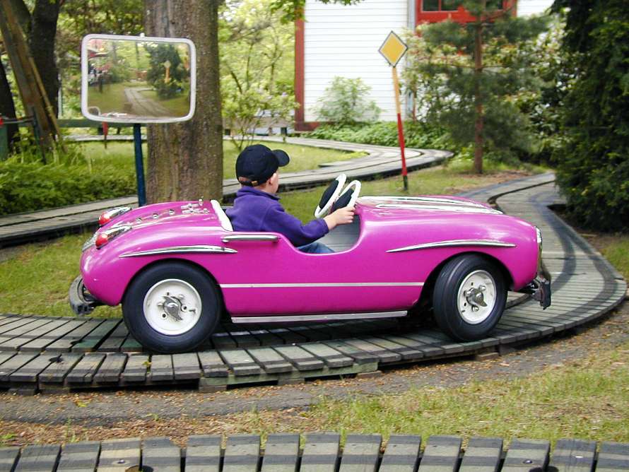 Alla barnen får köra bil.