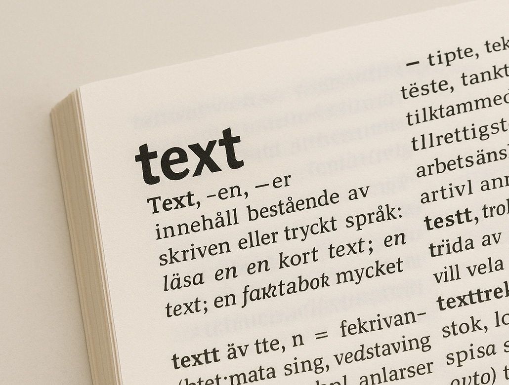 text