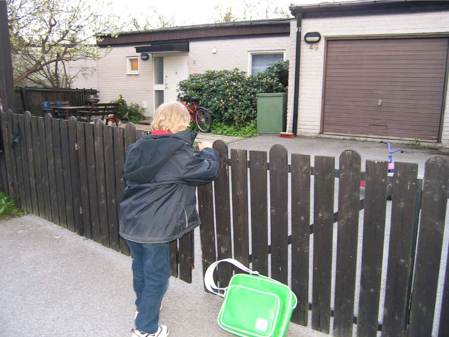 När dagen är slut kommer jag hem igen.