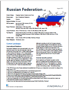 Russian Federation Cybersecurity Profile from Anomali