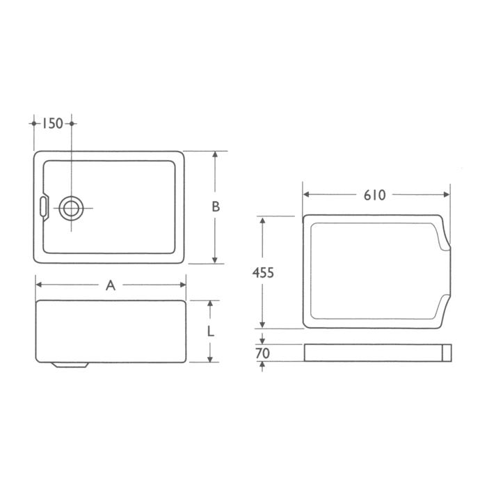 Belfast Sink (SA91001) Harris & Bailey Ltd