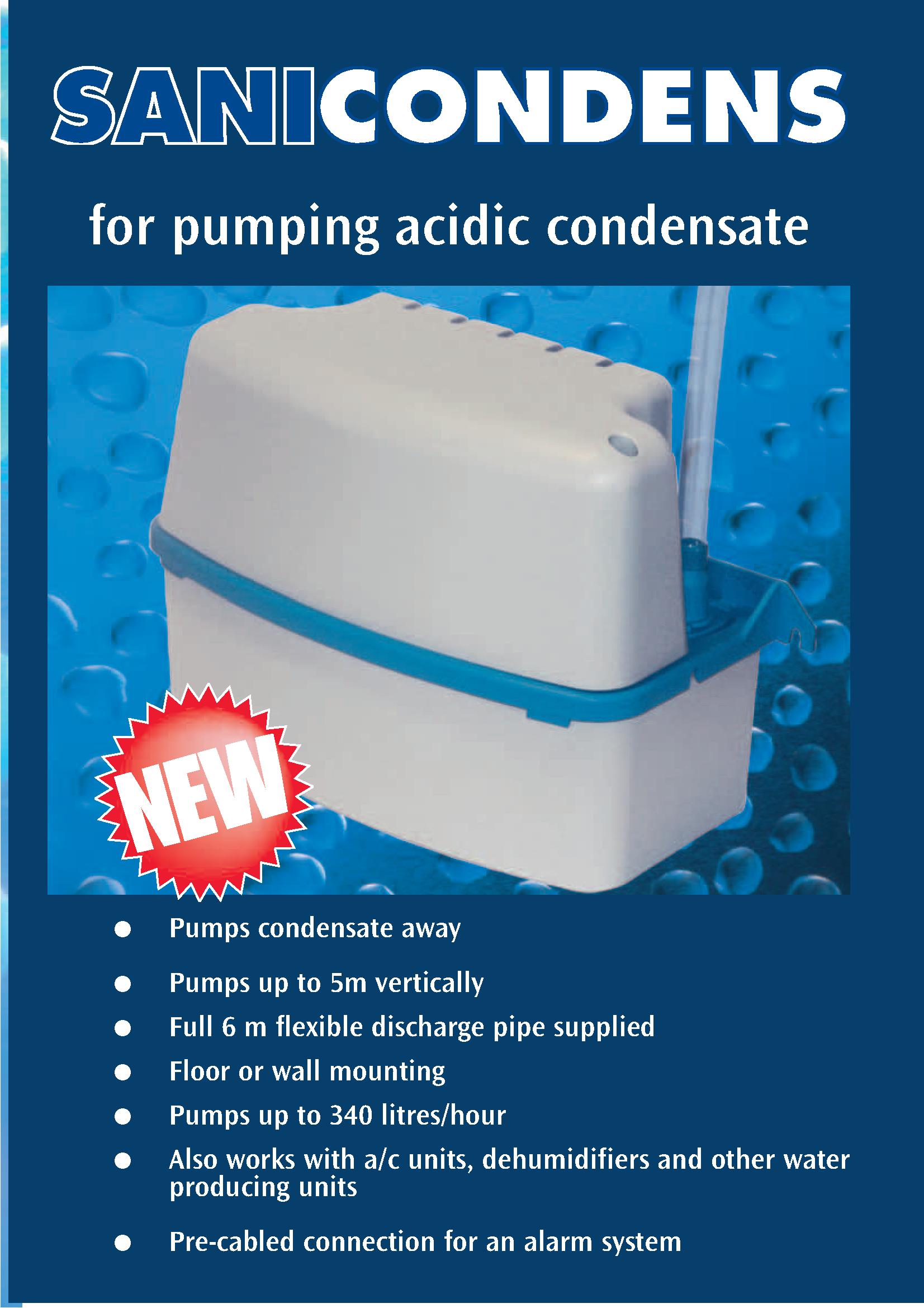 Sanicondens Pro Condensate Pump (SP10002) Harris & Bailey Ltd