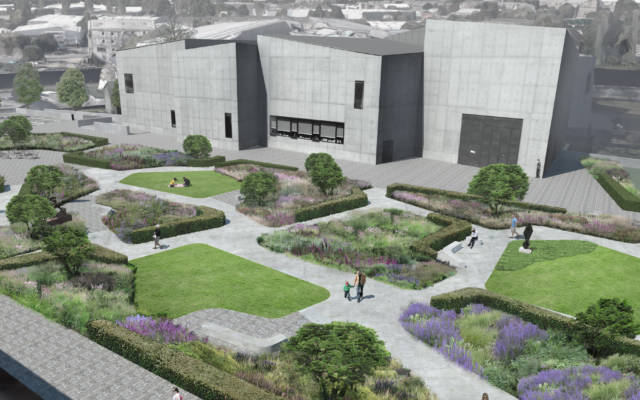 The Hepworth Riverside Gallery Garden. Design by Tom Stuart-Smith