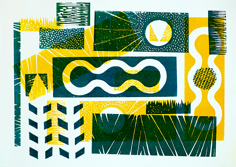 Lino print by Bobshaped