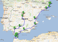 Small hitchhiking from spain to india