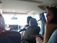 Rachel in the minivan Small hitchhiking from phoenix az usa to monticello ut usa