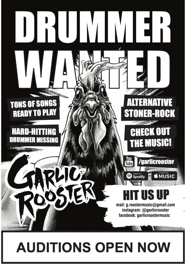 Looking for a drummer Hittaband.se